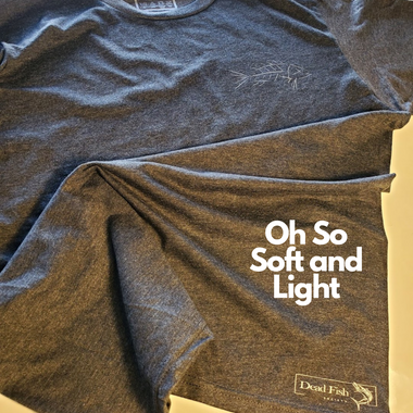 an image of the Inshore Perfect Blend Tee - DFS logo on the back, front view