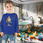 Momma Say-Namaste Toddler Long-Sleeve Tee, The DFS Logo, Comfortable Toddler Clothing