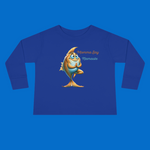 Momma Say-Namaste Toddler Long-Sleeve Tee, The DFS Logo, Comfortable Toddler Clothing