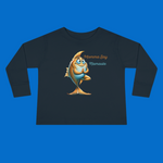 Momma Say-Namaste Toddler Long-Sleeve Tee, The DFS Logo, Comfortable Toddler Clothing