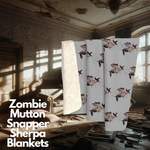 Zombie Fish Apocalypse Sherpa Blanket The Mutton Snapper