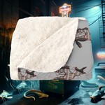 Zombie Fish Apocalypse Sherpa Blanket The Mutton Snapper