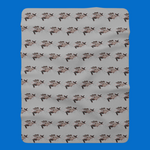 Zombie Fish Apocalypse Sherpa Blanket The Mutton Snapper